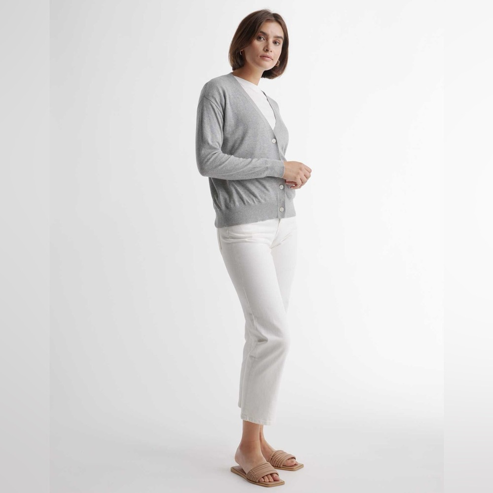 Quince NWOT Organic Cotton Cardigan - Picture 2 of 5